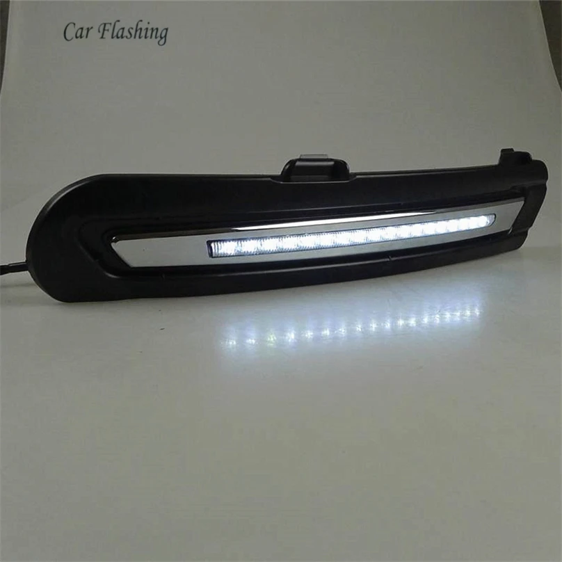 

Car Flashing 1set For Ford Mondeo 2011 2012 2013 LED DRL Daytime Running Light Daylight Waterproof Signal white Styling lights