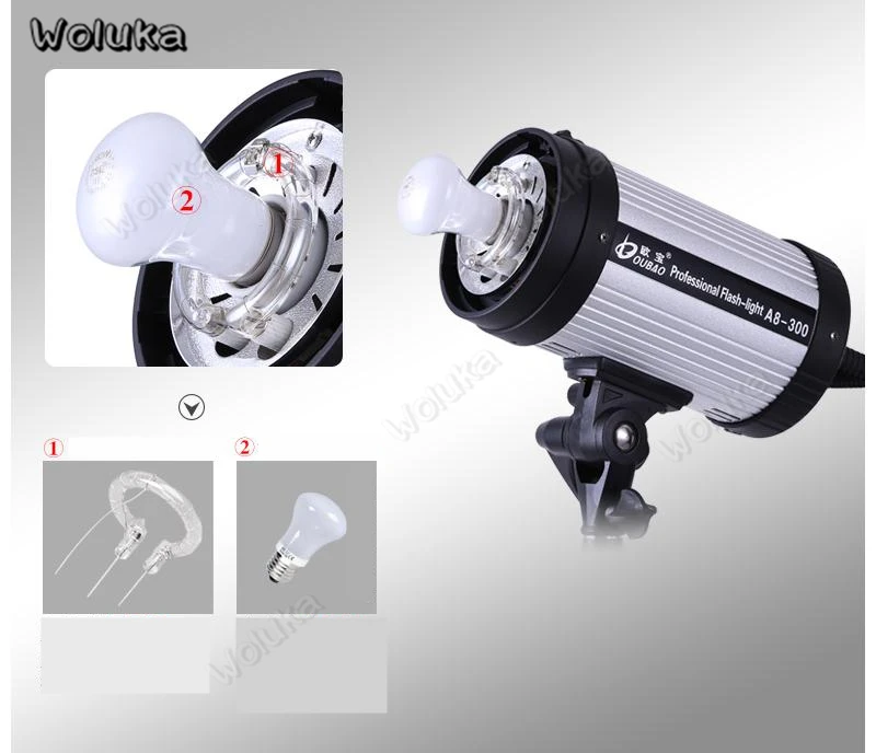 Фонарик Studio A8-300W Oubao вспышкой свет одной лампы профессиональный фильм фототехника съемки CD50 T10