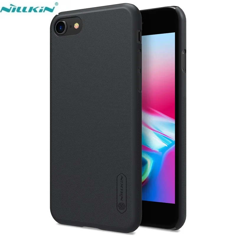 

Nillkin Super Frosted Shield Matte Hard PC Kickstand Mobile Phone Back Cover Coque Fundas Case For iPhone 5 SE 6 6S 7 8 Plus