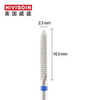

Diamond cut with prism surface (1707.023)- ISO191 -Tungsten Carbide Burs - HIVISOIN Carbide Nail Drill Bit&Dental Burs