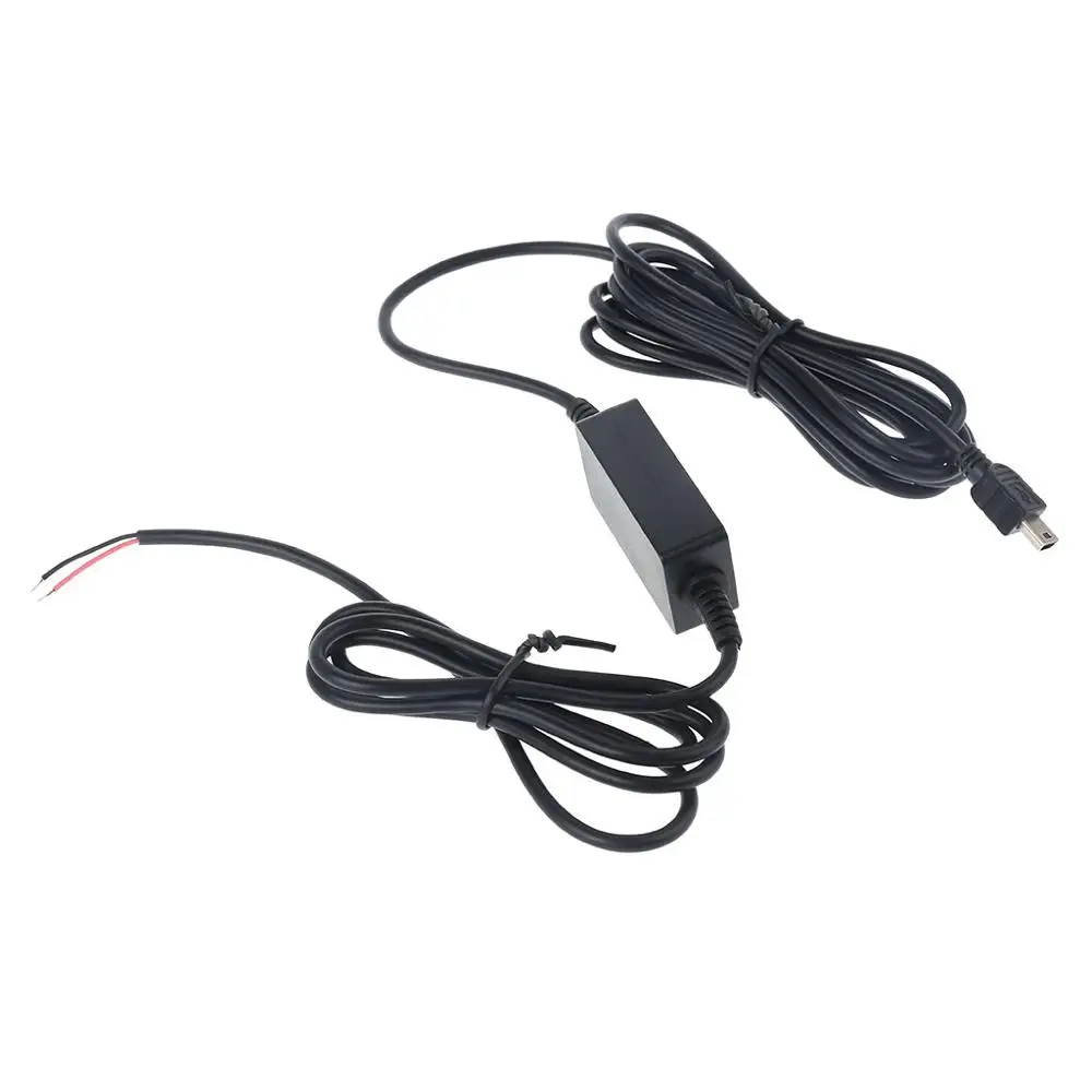 OOTDTY 3,5 м от 12 В до 5 В пост проводной кабель Mini USB разъем Micro USB для автомобиля тире Камера чехол для телефона
