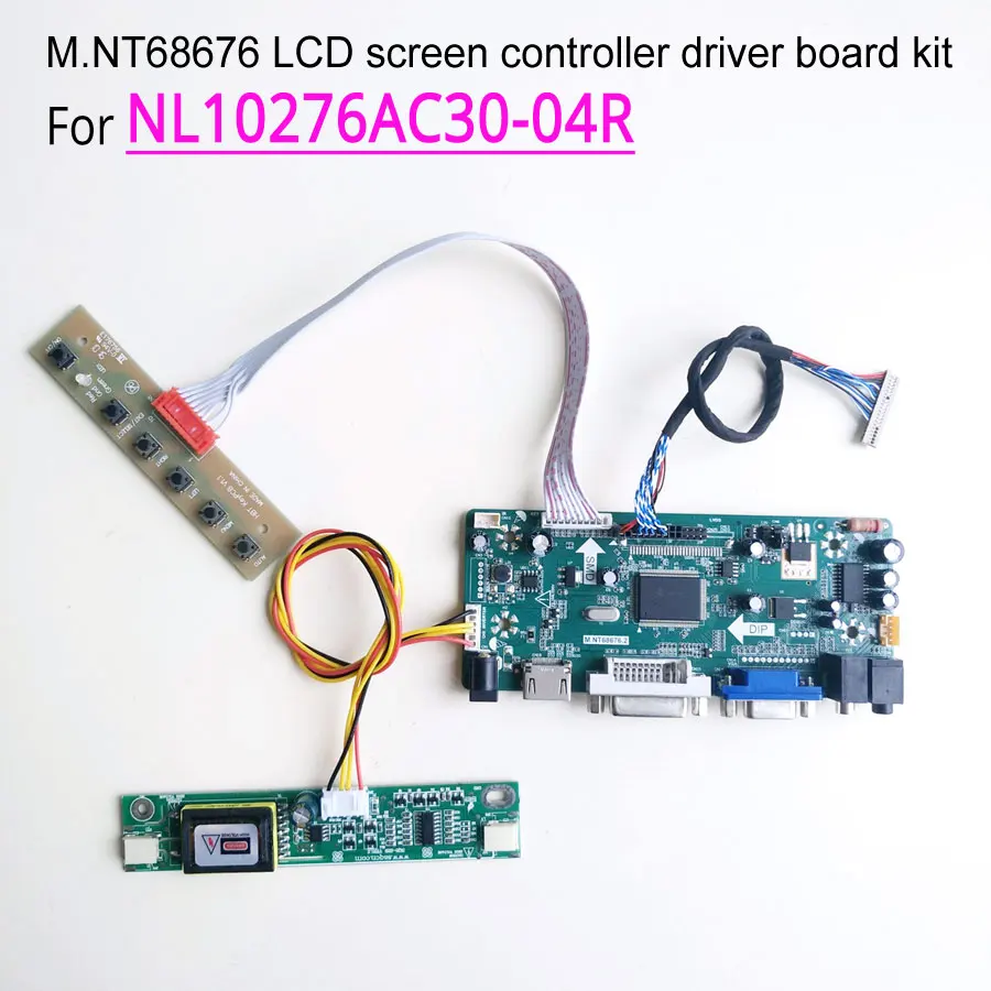 

For NL10276AC30-04R computer LCD monitor 15" 2-lamp CCFL 20-pin 60Hz 1024*768 LVDS M.NT68676 display controller driver board kit