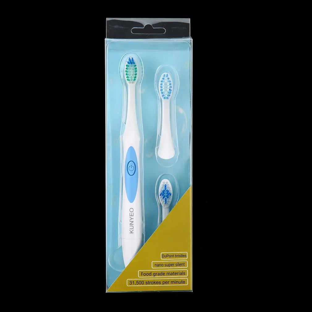 Электрическая ультразвуковая зубная щетка Eectric зубная щетка Соник зубная щетка для взрослых 3 шт. различных тип головки нано Экстра Мягкий
