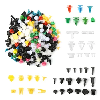 

200PCS CNIKESIN Universal Mixed Auto Fastener Car Bumper Clips Retainer Car Fastener Rivet Door Panel Fender Liner for all car