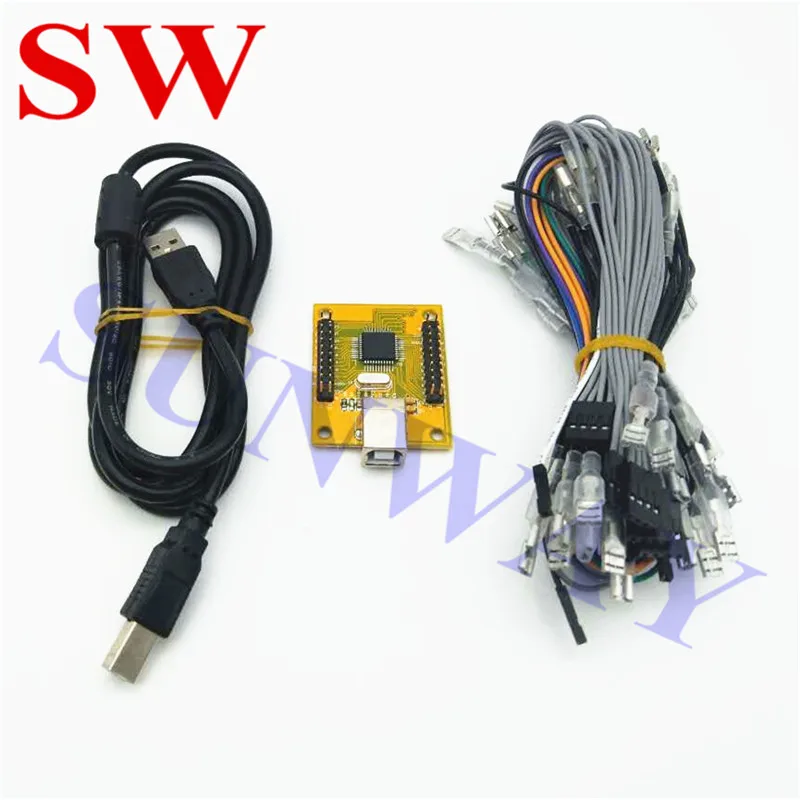 Peças do Jogo de Arcade Joystick e Botão do Teclado Usb para Interface do Controlador de Arcade Jamma Multicade Jogador Encode pc 2 - Image 2