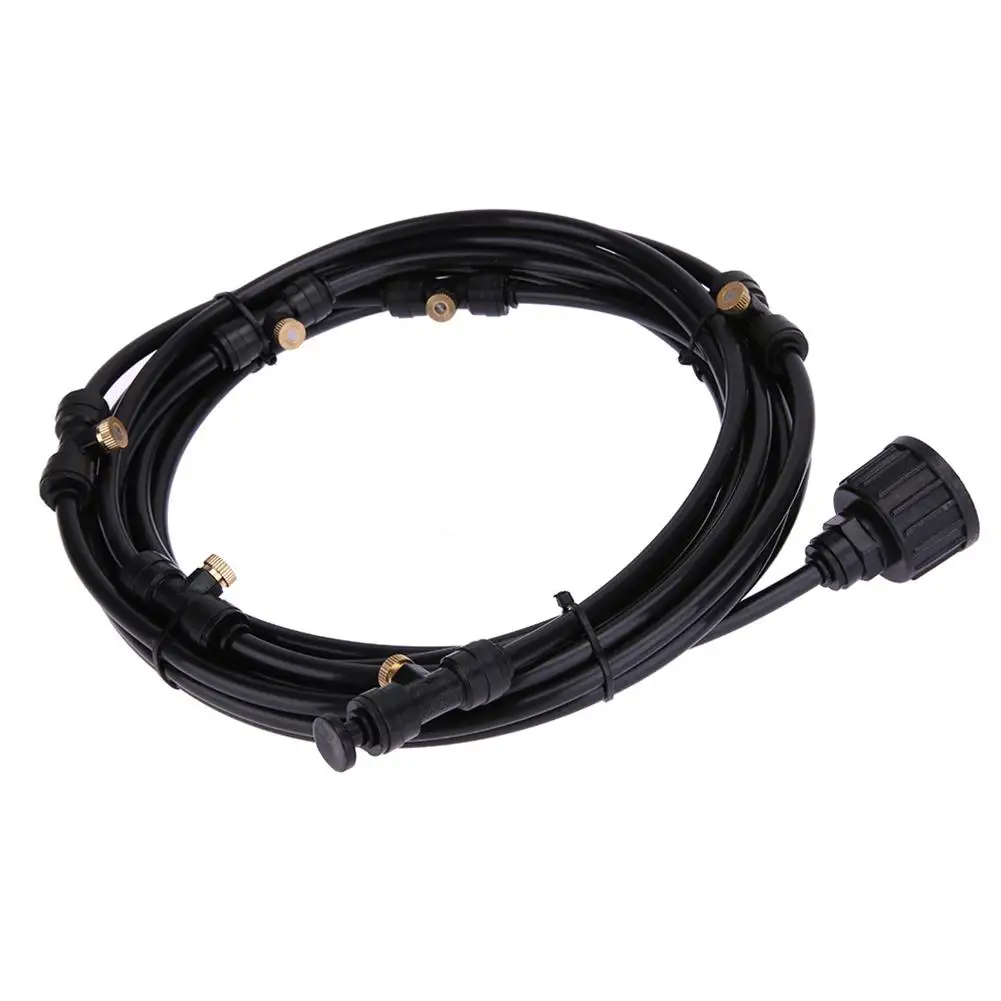 

None 6M 6 Fine Cooling Fog Nozzles Irrigation System for Outdoor Misting Watering