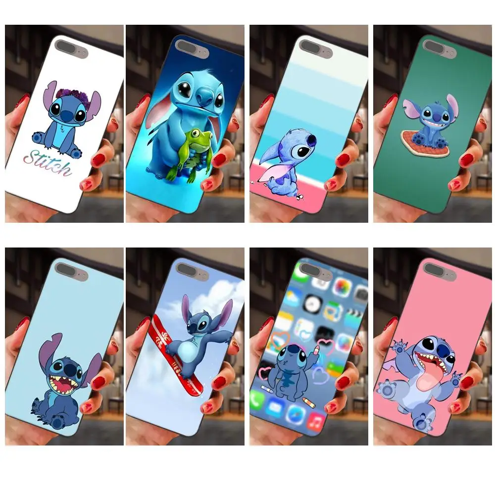Lilo and Stitch Ohana Sweety для Apple iPhone 4 4S 5 5S SE 6 6S 7 8 Plus X XS Max XR Мягкий Силиконовый ТПУ черный