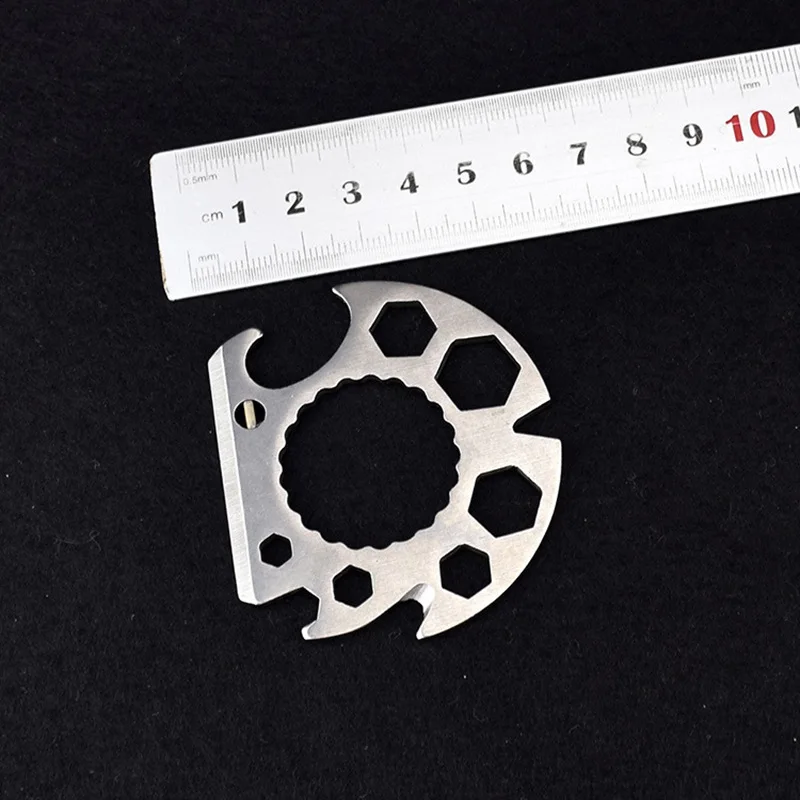 

EDC Multi Card Tools Semicircle Tool Multifunctional Bottle Opener Wrench Screwdriver Rope Cutter Mini EDC Pocket Tools Survival