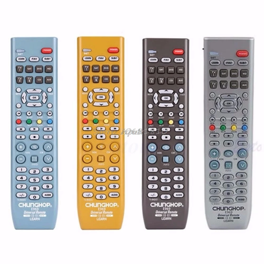 8 в 1 умный пульт дистанционного управления для TV SAT DVD CD AUX VCR распродажа и Прямая