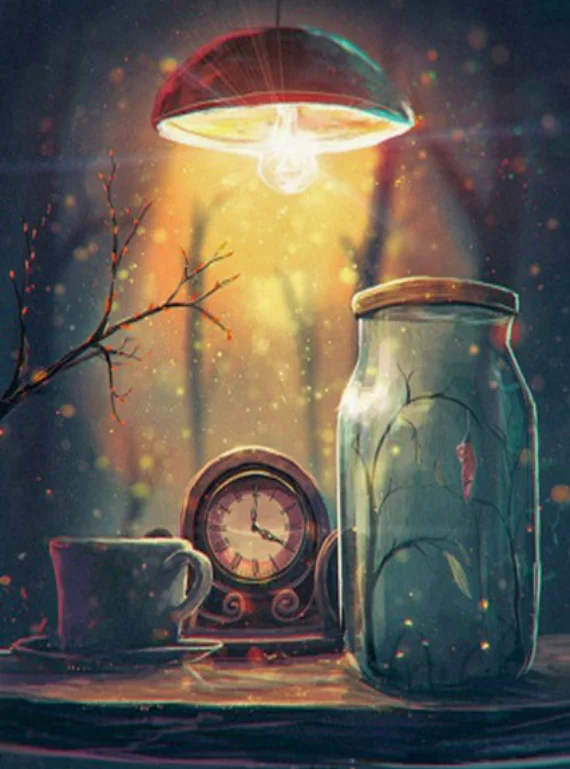 

5D DIY Diamond Painting Clock Scenery 3D Diamond Embroidery Cross Stitch Needlework Home Decor Round drill love gift