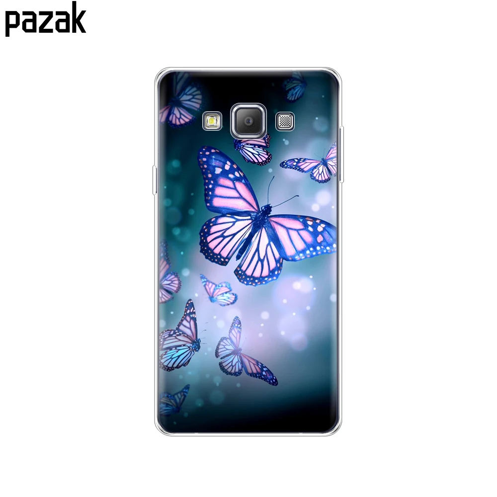 52405 Чехол для samsung Galaxy A7 чехол раскладной; Мягкий ТПУ силиконовый чехол для samsung A7 A700 A700F бампер copa противоударный - Цвет: 52405