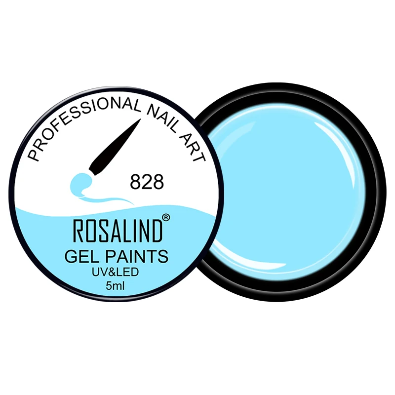 828 Rosalind, 5 мл, чистый цвет, краска для ногтей, Цветной Гель-лак для ногтей, стойкий светодиодный гель для ногтей, маникюрный дизайн, красивый Гель-лак - Цвет: 828