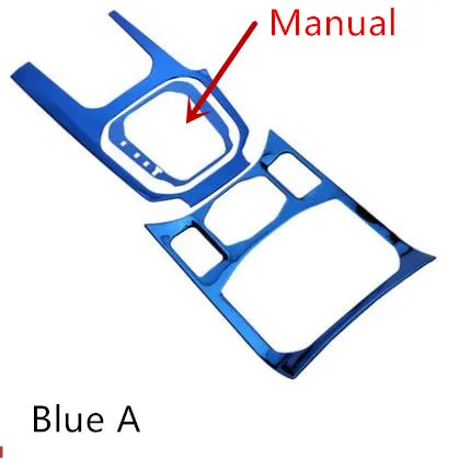 3 шт./компл. Нержавеющая сталь чашка для хранения/Шестерни/Переключение Панель декоративная рамка для Защитные чехлы для сидений, сшитые специально для Great Wall Haval H6 AA020 - Название цвета: Manual Blue
