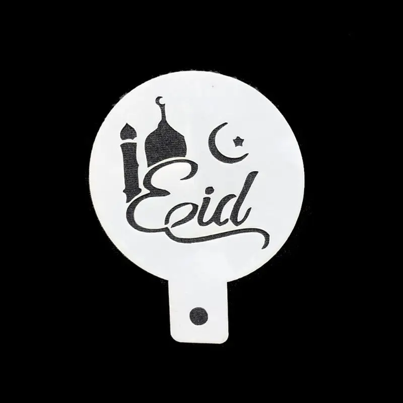 Eid Mubarak Рамадан 6 шт./компл. кофе цветочный спрей трафареты форма для торта декоративная DIY плесень помадка шаблон