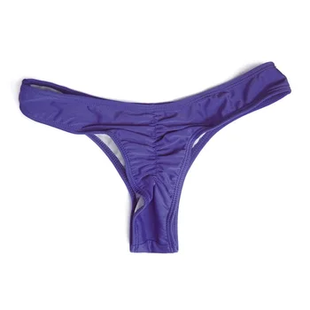 2020 Sexy Brazilian Mini Thong V Shape G-String Bikini Beach Underwear Swimwear 5 Colors Thong for Choice 4