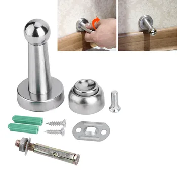 

Door Stoppers Stainless Steel Door Holders Catch Strong Magnetic Door Stopper Powerful Bedroom Doorstop Hardware Locks Noiseless