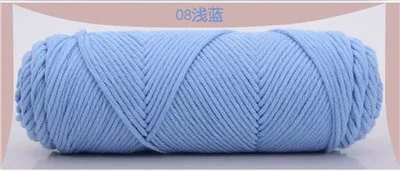 500 г/пакет, 36 цветов, мягкая шелковая молочная хлопковая пряжа, толстая пряжа для ручного вязания, Детская шерстяная пряжа, вязаная крючком куртка, свитер, переплетенная нить - Цвет: N8