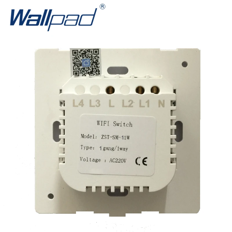 Лидер продаж WI-FI переключатель адррес Wallpad золото Стекло переключатель Android IOS ЕС UK 110 В-240 В AC 1 Gang приложение Беспроводной WI-FI Wirelss приложение переключатель