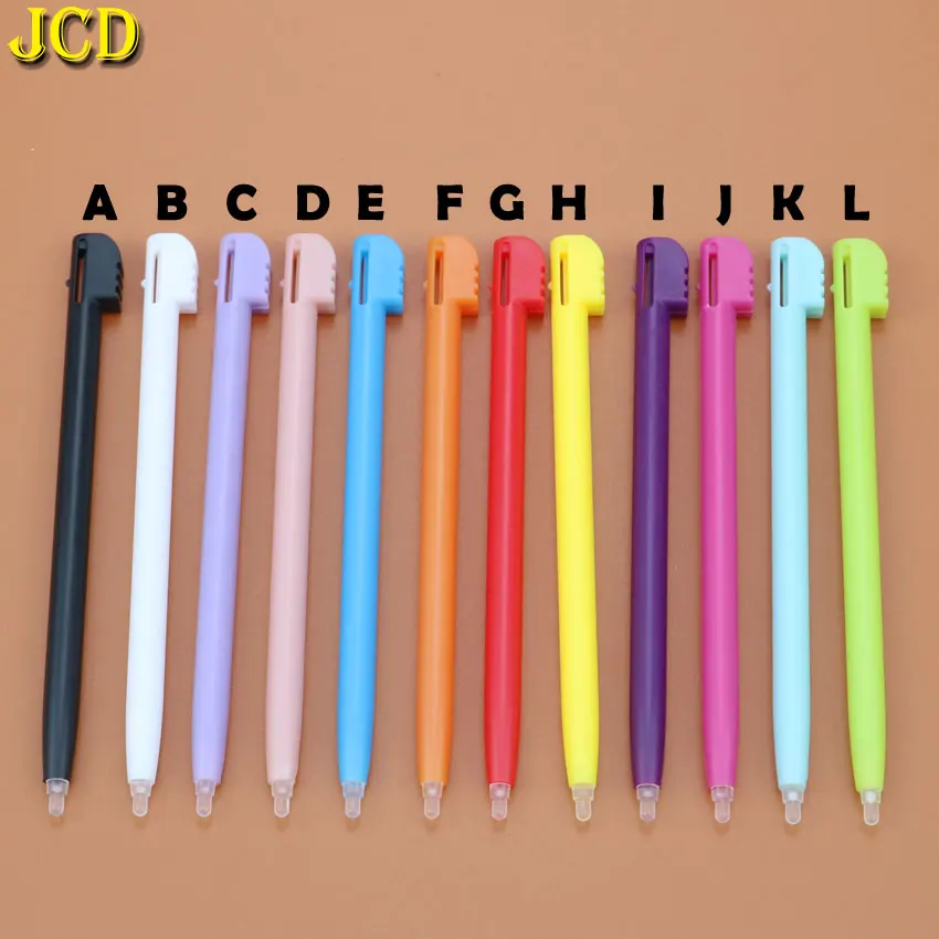 JCD 1 шт., 12 цветов, игровая консоль, пластиковый стилус для сенсорного экрана, стилус, ручка для пульта ДУ DS Lite NDSL, аксессуары для игр - Цвет: 12 Color each 1pcs