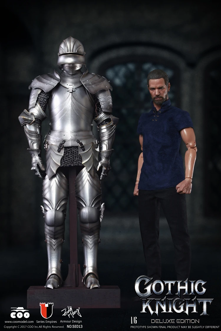 lower leg armor 1//6 Scale COOMODEL SE012 Series of Empires Gothic Knig