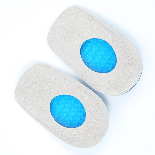MOONBIFFY Стиль Силиконовый гель для ног Подушка ноги пятки эластичный уход половинные стельки обуви колодки с тканью