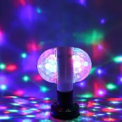 E27 3 Вт красочные Авто вращающийся RGB LED Magic махрово лампы