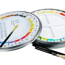 Pebeo тонкой акварели круглая металлическая коробка 24 половина кастрюли карманный набор с кистью