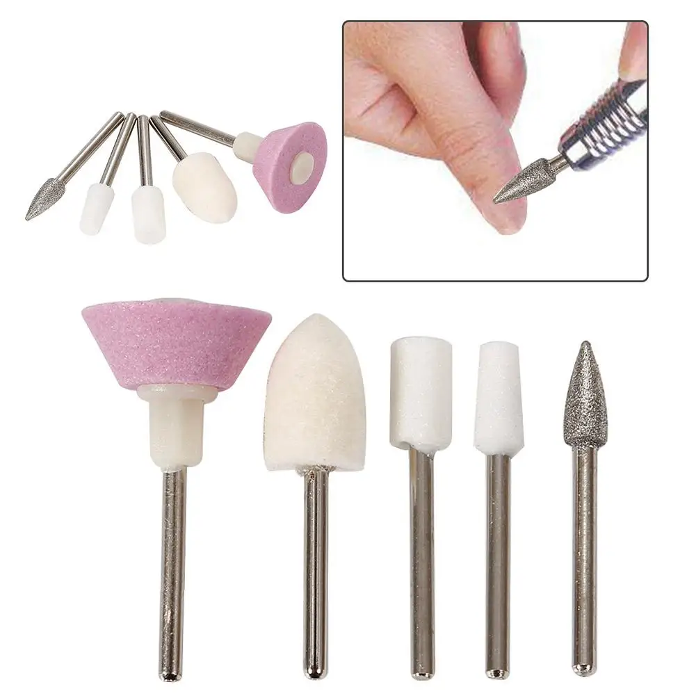 

BellyLady 5 Pcs/set Electric Machine Bit Nail Art Tips Polisher Grinding Nail Art Drill Bit