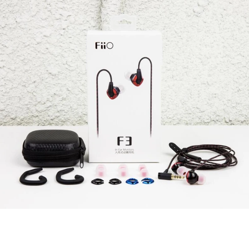 FIIO F3 Динамический HiFi наушники-вкладыши Наушники с системой контроля с микрофоном для XIAOMI HUAWEI мобильного телефона