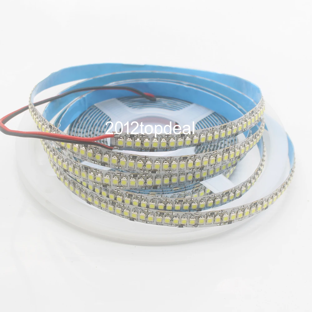 1 м 2 3 4 5 м/лот 10 мм Печатная плата 2835 SMD 1200 Светодиодная лента 12 В постоянного тока