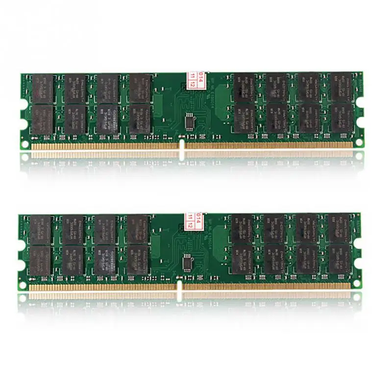 

2 PCS 240 Pin DDR2 DIMM 4G RAM Memory Bank 1.8V PC2 6400 800 No Latency Low Power For AMD Motherboard