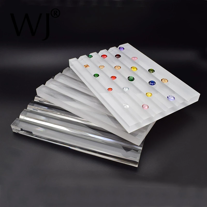 High Quality Acrylic Gem Display Tray GemStone Holder loose Diamond Showcase Jewelry Beads Stands Stone Organizer Plate Cases High Quality Acrylic Gem Display Tray GemStone Holder loose Diamond Showcase Jewelry Beads Stands Stone Organizer Plate Cases