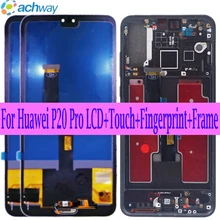 TFT huawei P20 Pro ЖК-дисплей кодирующий преобразователь сенсорного экрана в сборе P20 Pro дисплей с рамкой 6," для huawei p20 pro замена экрана