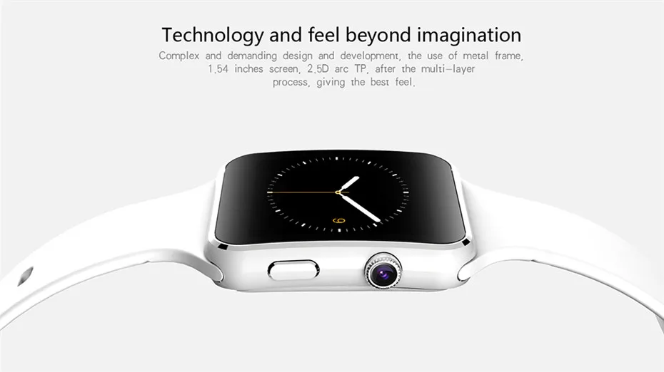 Bluetooth Smart Watch  Electronics Pedometer Wearable Devices Health Fitness Sport Watches For iOS Android Phone With Camera TF SIM Card slot X6  Support Facebook Whatsapp Xiaomi Samsung  (13)