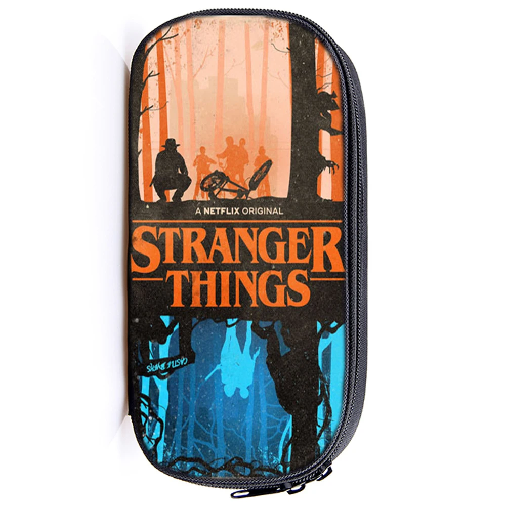 Stranger Things 3 Multifunction Kids Pencil Bag Children Boys Girls Kids Pencil Bag Cute High Quality Stationery Supplies