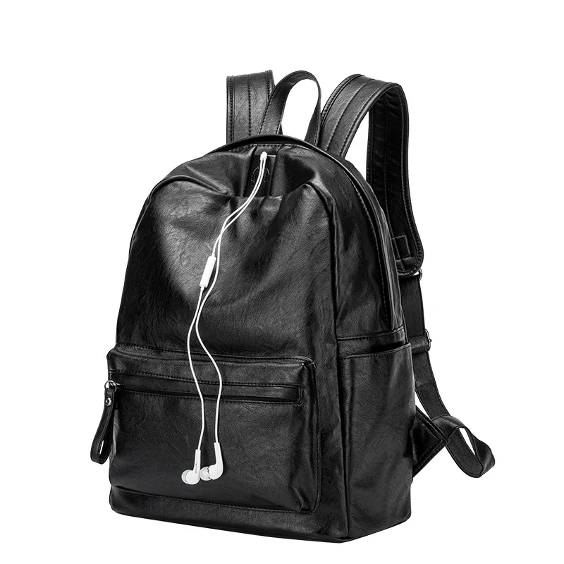 

Backpack Female Korean Version of The New Leather Backpack Personality Fashion Travel Bag