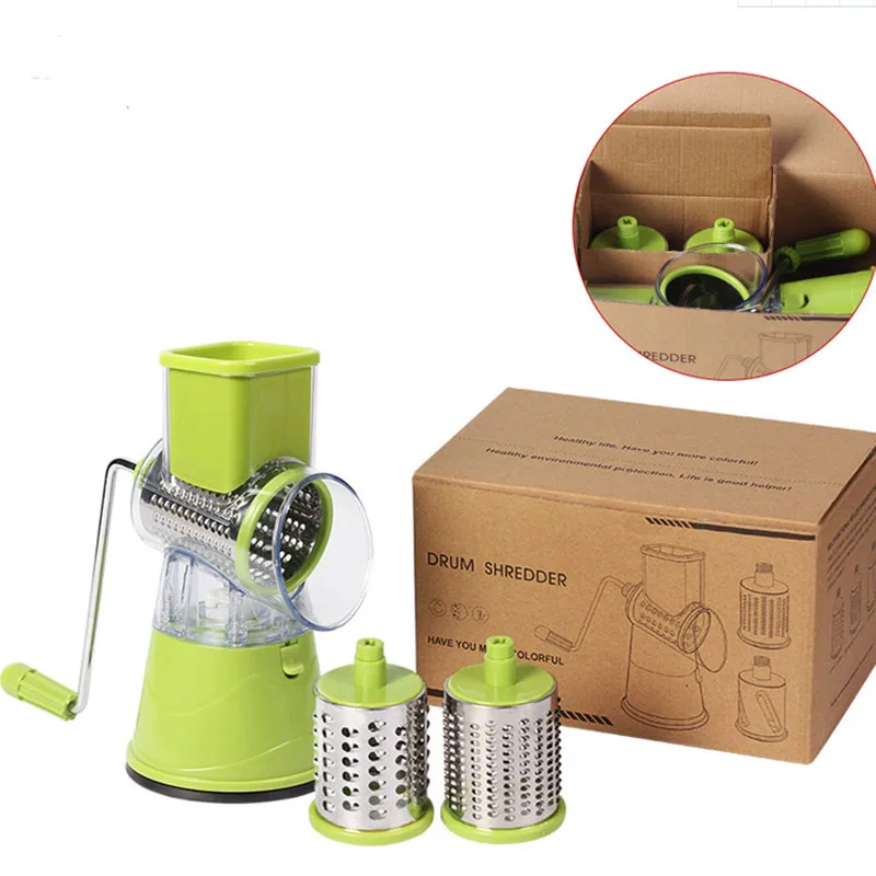  Vegetable Cutter garlic peeling machine Multifunctional Slicer Round Potato Cheese Kitchen Applianc - 33021001735