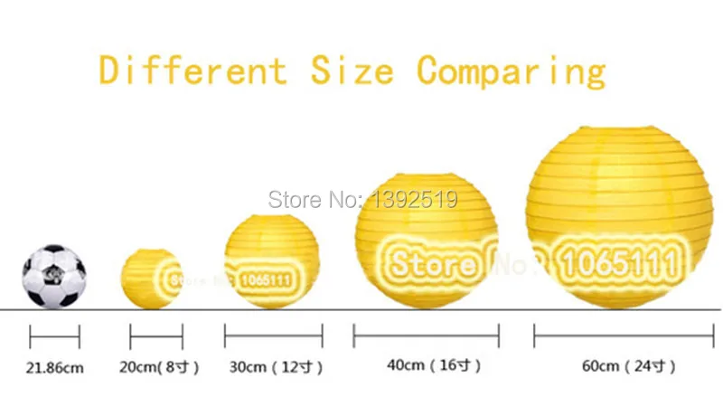 Paper Lantern Size