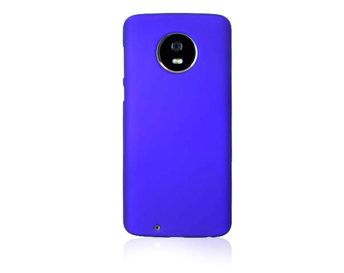 Чехол для телефона Motorola Moto G6 G5 G5S E4 E5 C Z2 Plus матовая жесткая задняя крышка для Moto Z2 Z3 G4 X Play X4 G2 G3 X3 M E G X+ 1 - Цвет: Royal blue
