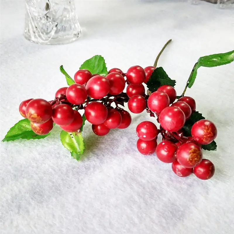 Искусственный реалистичный ягоды поддельные миниатюрные ягоды моделирование декоративное фруктовые Растения Орнамент красочный цветок