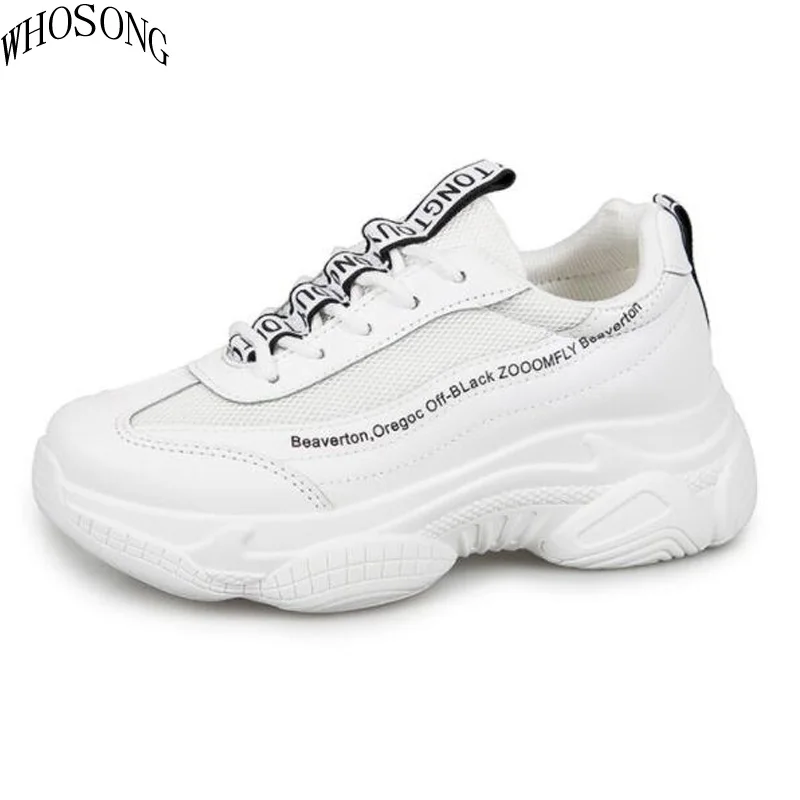 

Trendy Women Sneakers Thick Sole Ladies Platform Shoes Web Celebrity Chunky Dad Sneakers Chaussures Femme Buty Damskie M97