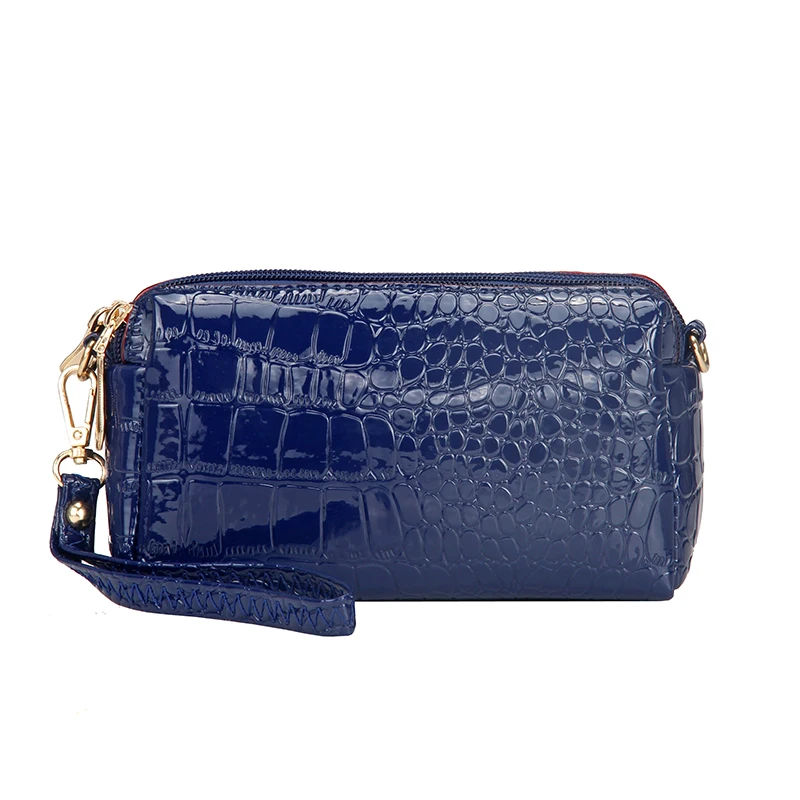 Crocodile pattern PU leather cosmetic bag Toiletry makeup bag women