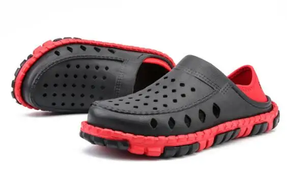 Мужские спортивные сандалии; удобные легкие шлепанцы для отдыха; мужская пляжная обувь; летняя классная Повседневная обувь; 02C - Цвет: Черный