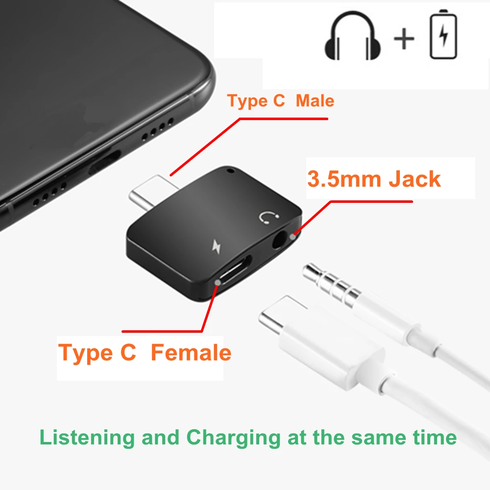 Usb C Jack Átalakító / Huawei Cm20 FehÉR TypeC To 3,5 Jack Adapter