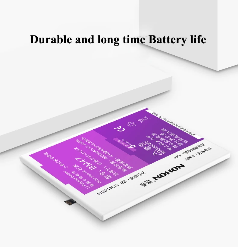 Nohon mobile Phone Battery For Xiaomi Redmi 3 3S 3X 4X BM47 redmi3 redmi3S Redmi3X RedMi4X Bateria Details (02)