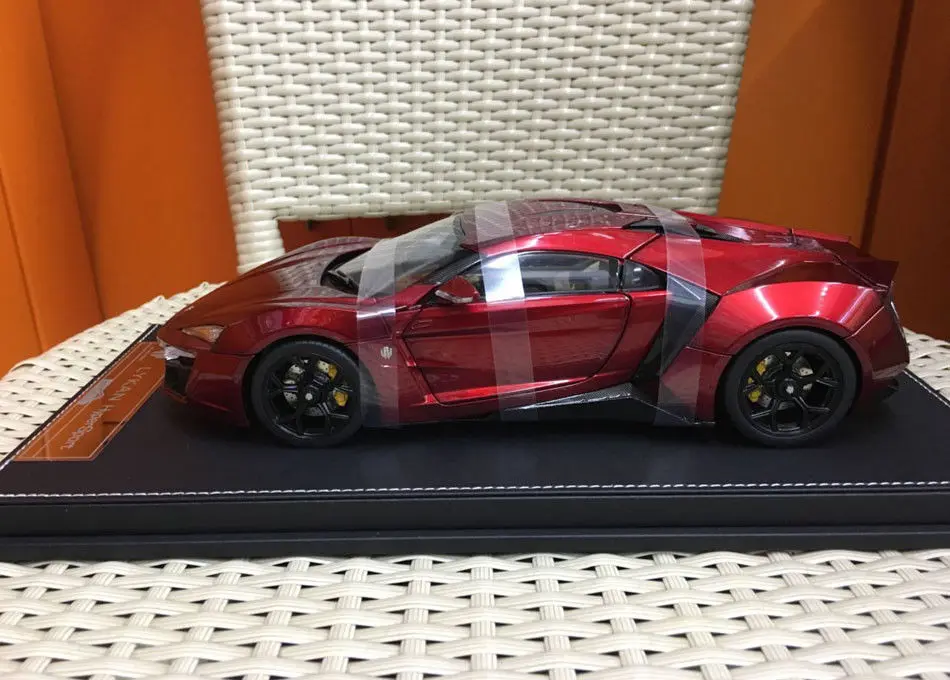 Kengfai Lykan HyperSport W двигатели автомобиля 1/18 масштаб смолы модель высокое качество перо