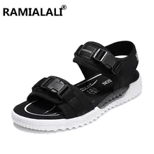 Новые модные летние пляжные дышащие мужские сандалии мужские пляжные сандалии брендовая мужская летняя обувь воздухопроницаемые Тапочки высокого качества