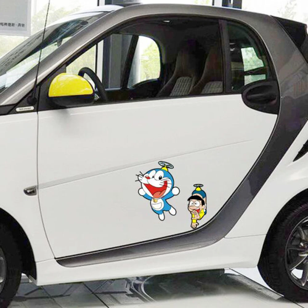 Kumpulan Gambar Stiker Mobil Doraemon Lucu Fullstiker