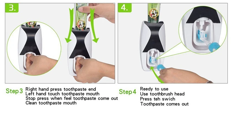 Автоматический Диспенсер зубной пасты, для зубной щетки держатель стеллаж для хранения настенное крепление держатель Аксессуары для ванной комнаты дозатор зубной пасты в комплекте