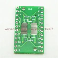 PHISCALE 20 штук плата адаптера SOP24/SSOP24/TSSOP24(SMD для DIP) 0,65/1,27 мм шаг